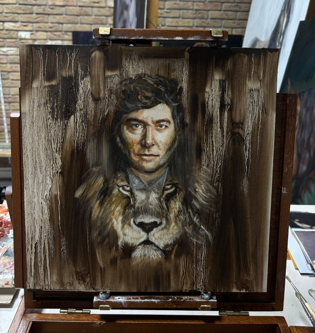 Original Javier Milei Oil Painting
